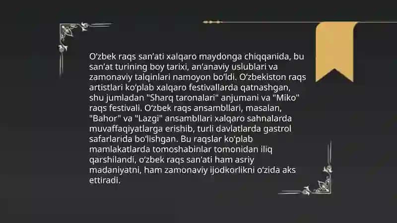 Oʻzbek sanʼatining jahon sanʼati bilan integratsiyalashuvi 4