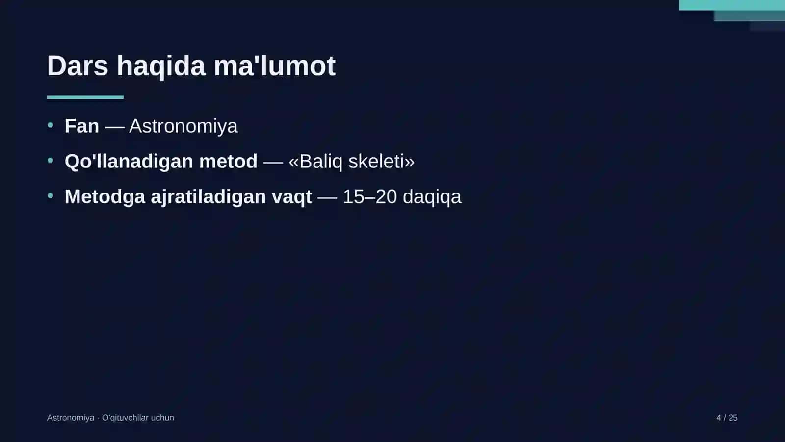 astronomiya darslarida baliq skeleti metodidan foydalanish 3702 4