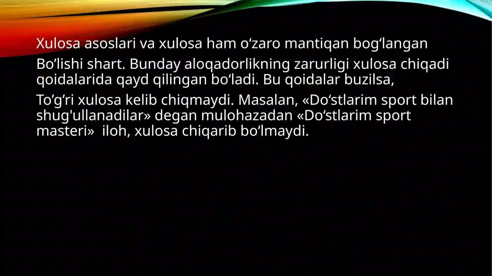 MAVZUXULOSA CHIQARISHNING UMUMIY MANTIQIY TAVSIFI 4