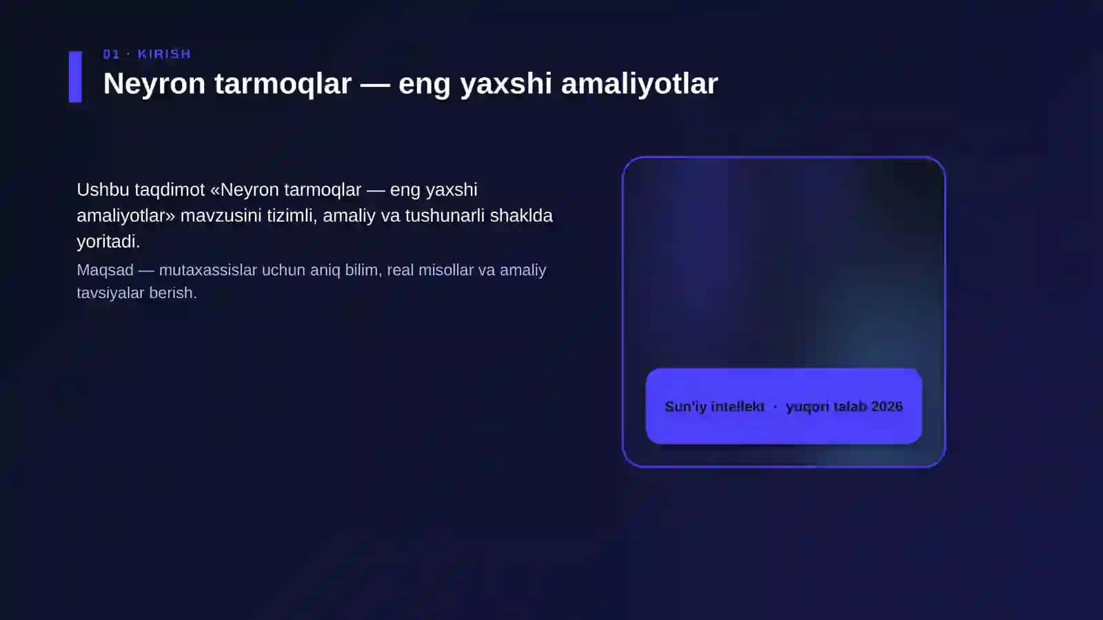 Neyron tarmoqlar — eng yaxshi amaliyotlar 4