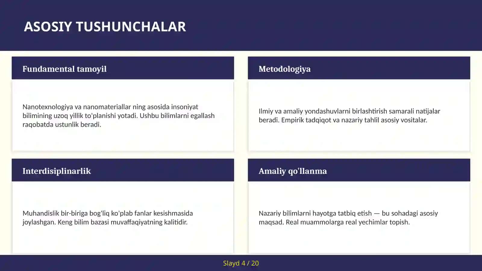 Nanotexnologiya va nanomateriallar 4