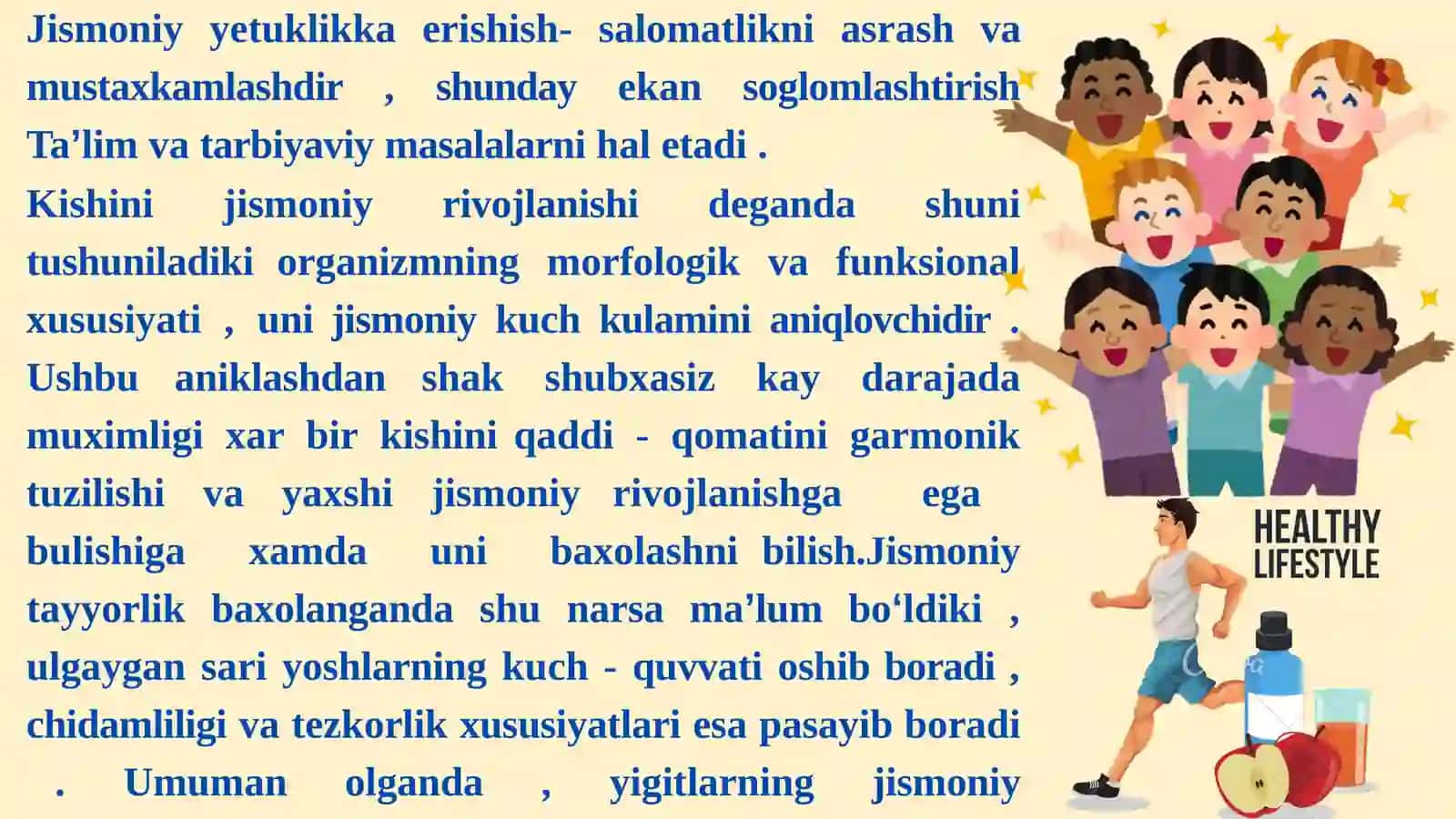 Tibbiyotnazoratusullari.Bolalarnirivojlanish bosqichlari 4
