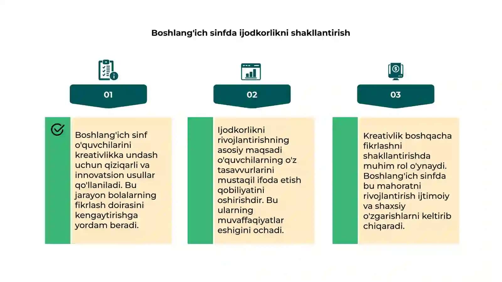 BOSHLANG'ICH SINF O'QUVCHILLARINI KREATIVLIG LAYOQATINI SHAKLLANTIRISH 4