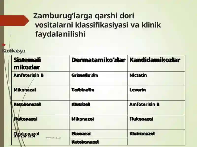 Zamburug'ga oid Vositalar 4