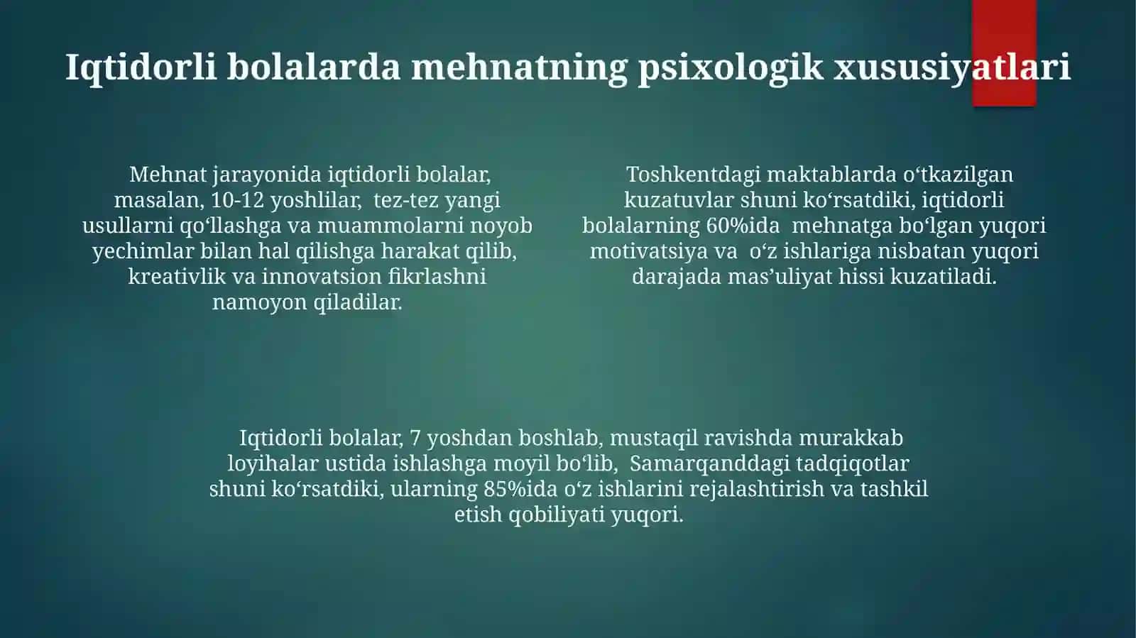 Iqtidorli bolalarda oʻyinning oʻziga xos jihatlari 4