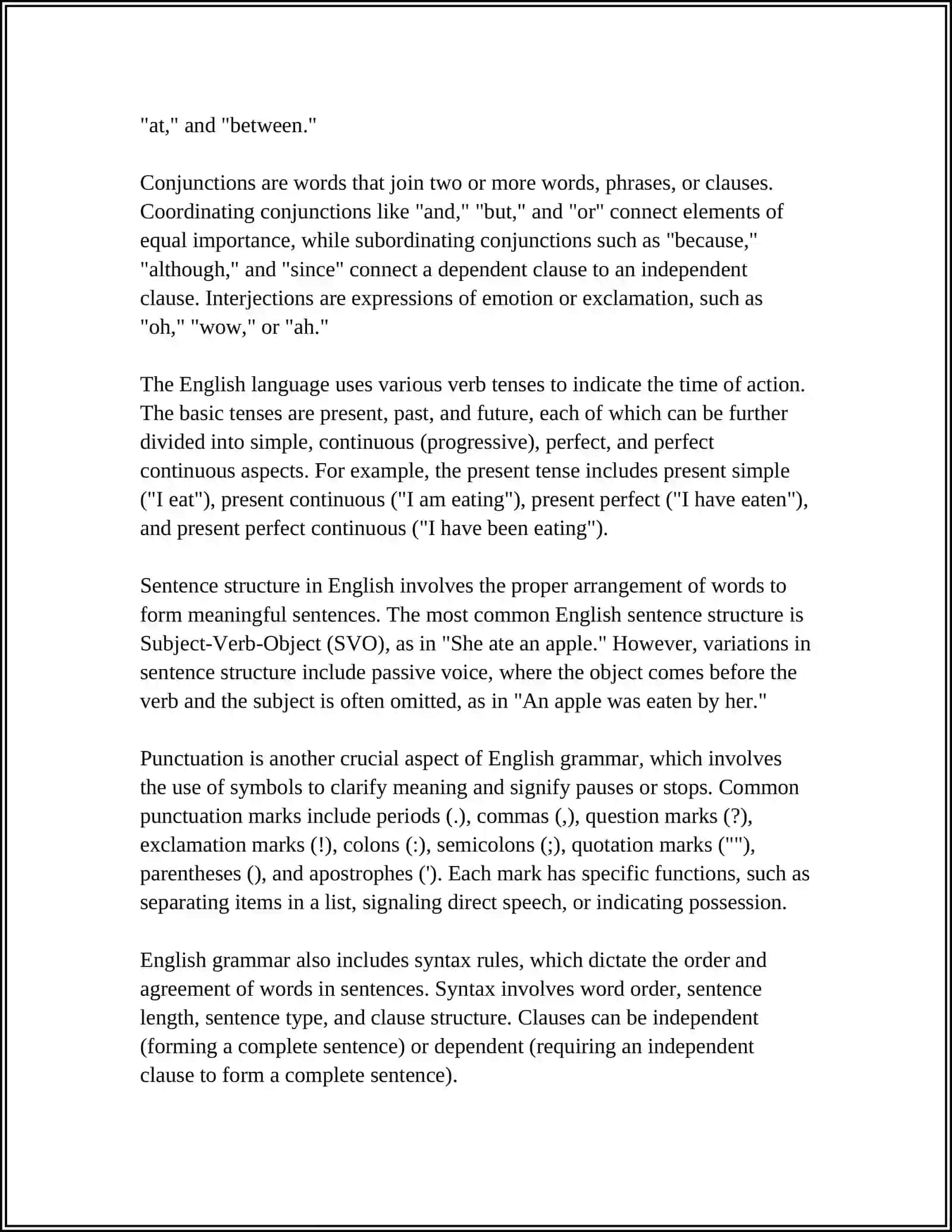 Introduction to English Grammar 4