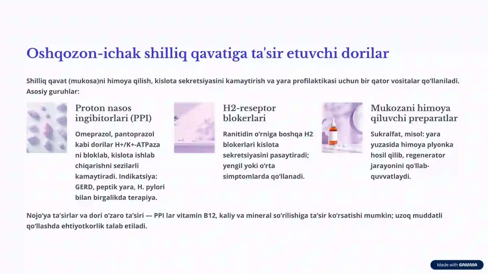 Hazm a’zolari tizimiga ta’sir etuvchi vositalar 4