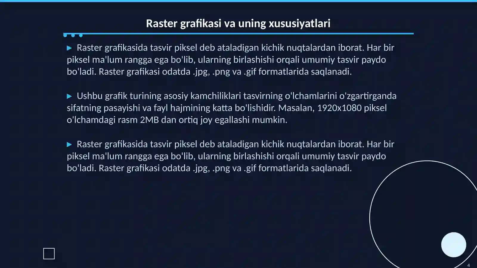 Kompyuter grafikasi va uning turlar 4