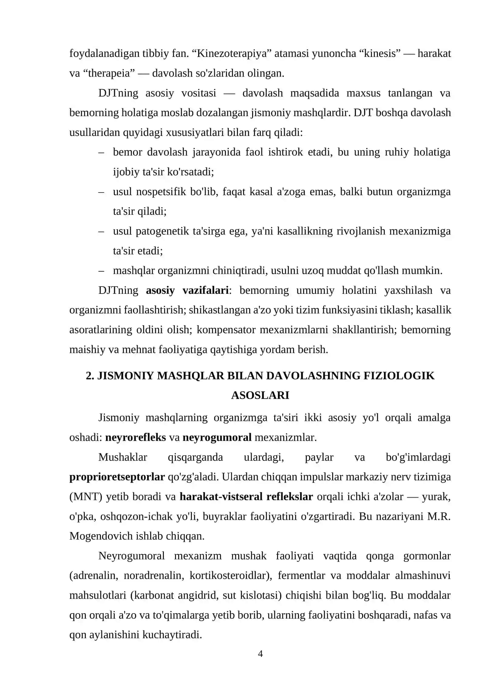 Jismoniy mashqlar bilan davolashning fiziologik asoslari 4