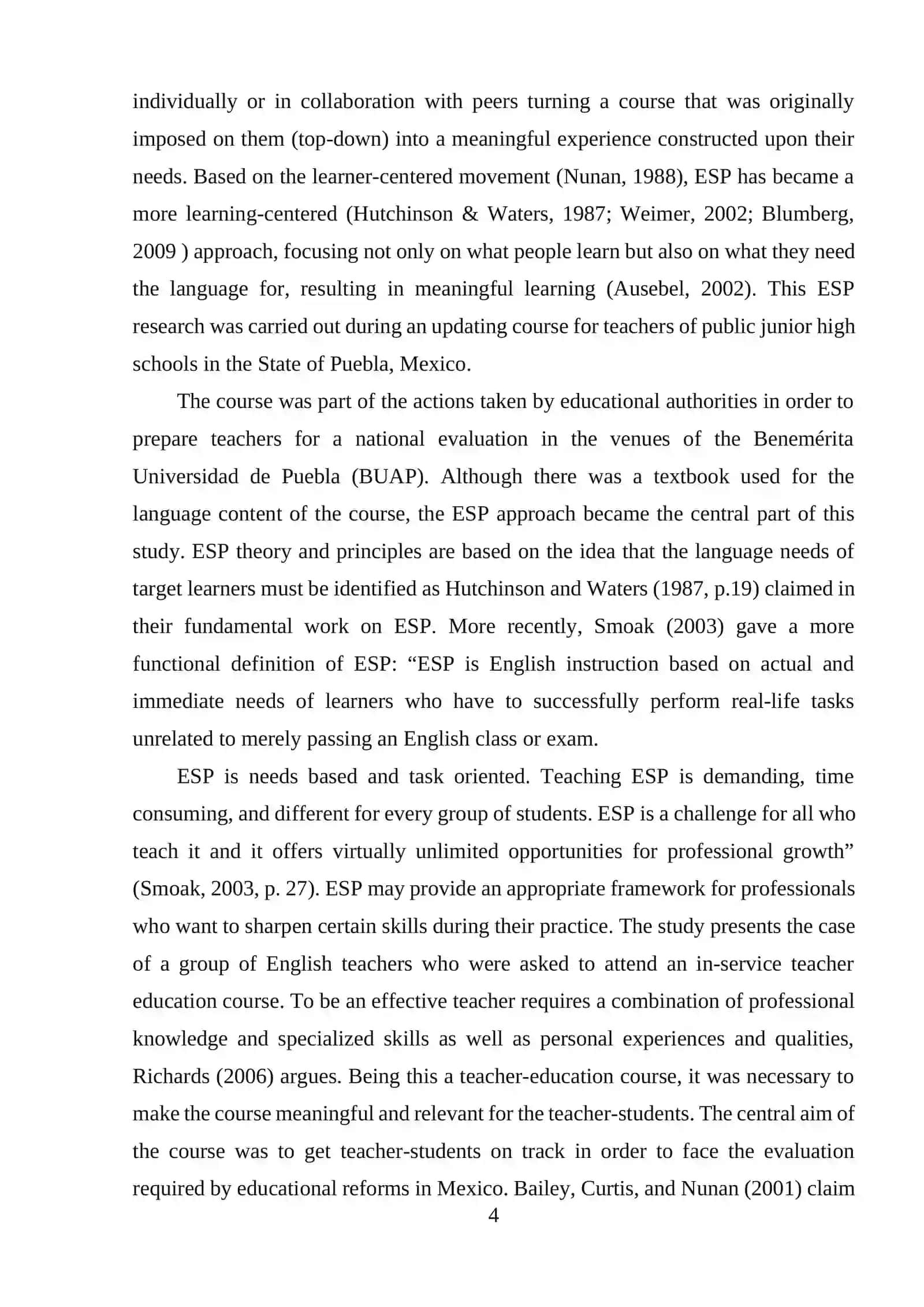 FACILITATING ESL READING BY TEACHING TEXT STRUCTURE 4