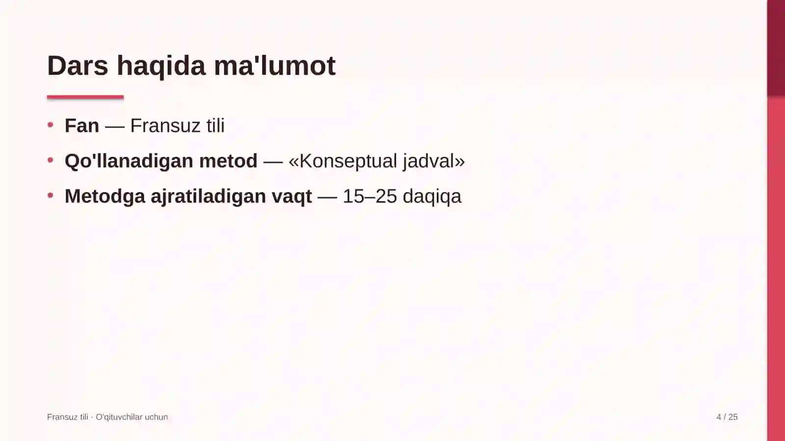 fransuz tili darslarida konseptual jadval metodidan foydalanish 8777 4