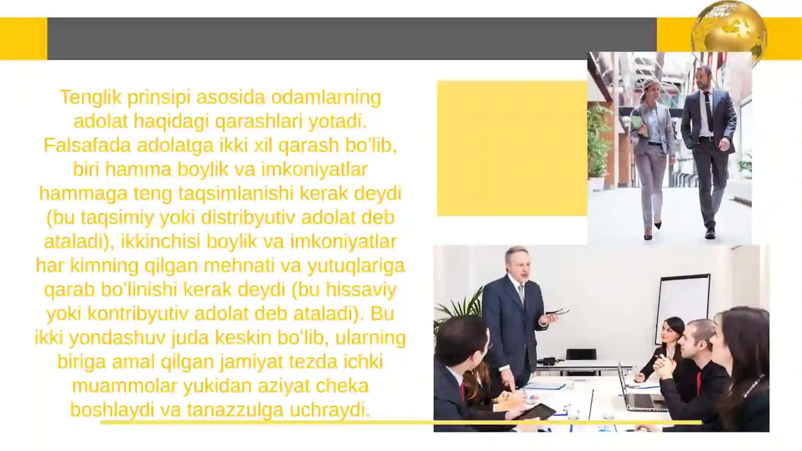 Ijtimoiy Tenglik va Davlat Faoliyatini Rag'batlantirish Tadbirlari 4