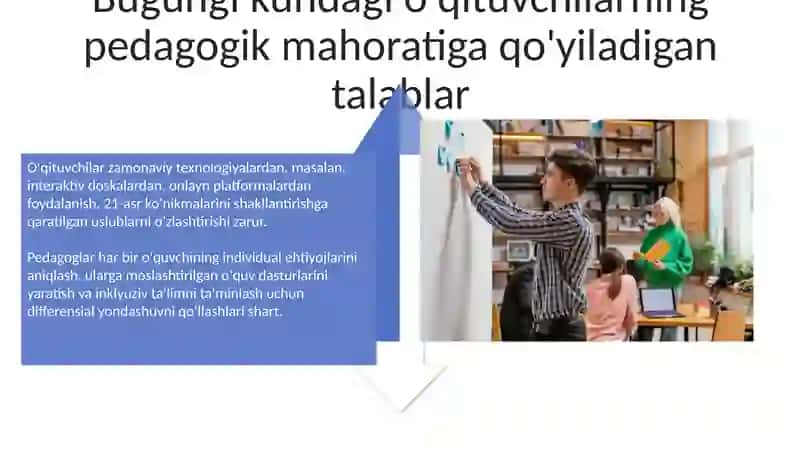 O‘qituvchilarning pedagogik mahoratini shakllantirish imkoniyatlari 4