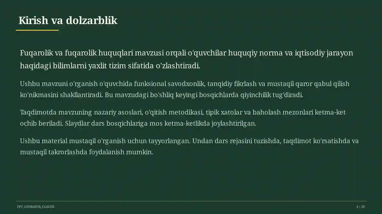 Huquq va iqtisodiyot asoslari (9–11) 4
