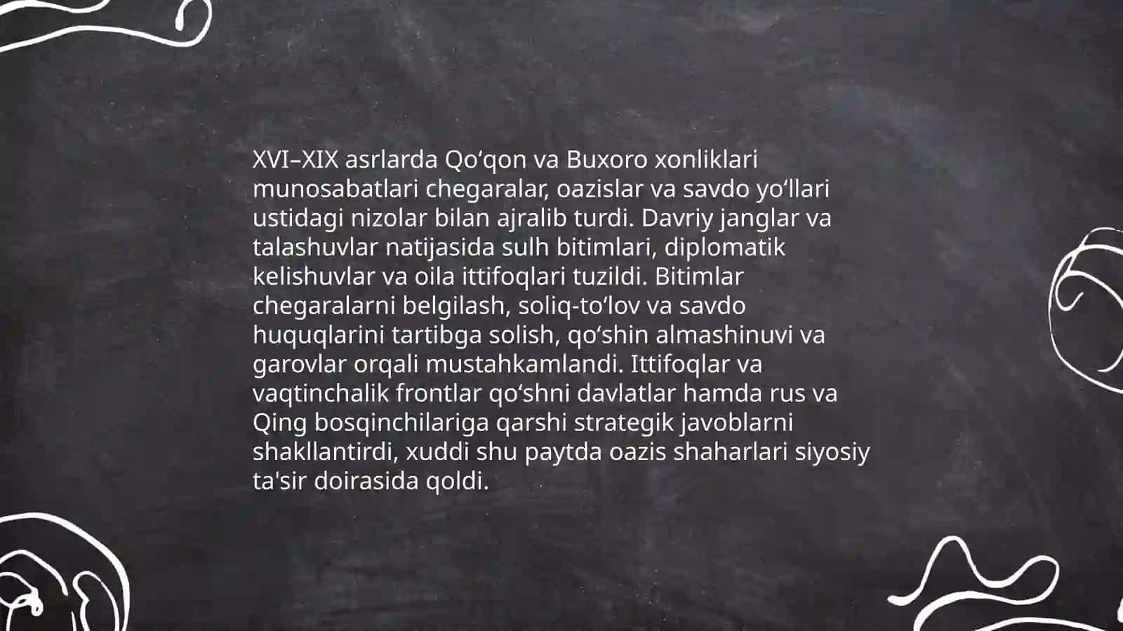 XVI-XIX Asrlarda Qo'qon xonligining diplomatik aloqalari 4