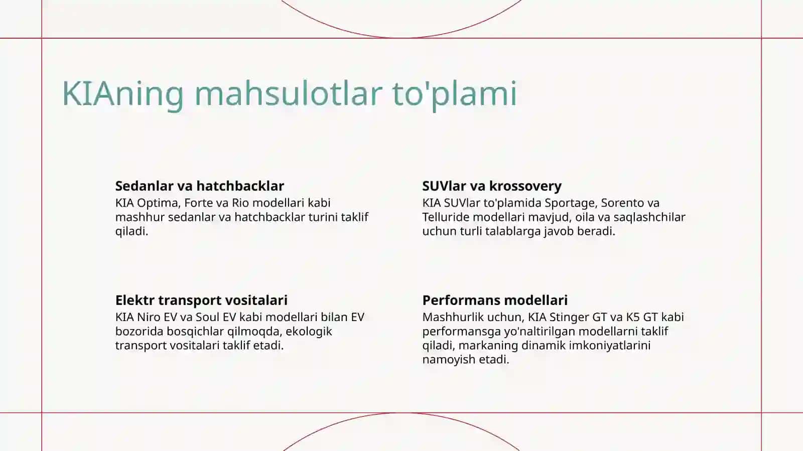KIA avtomobil kompaniyasining tarixi 4