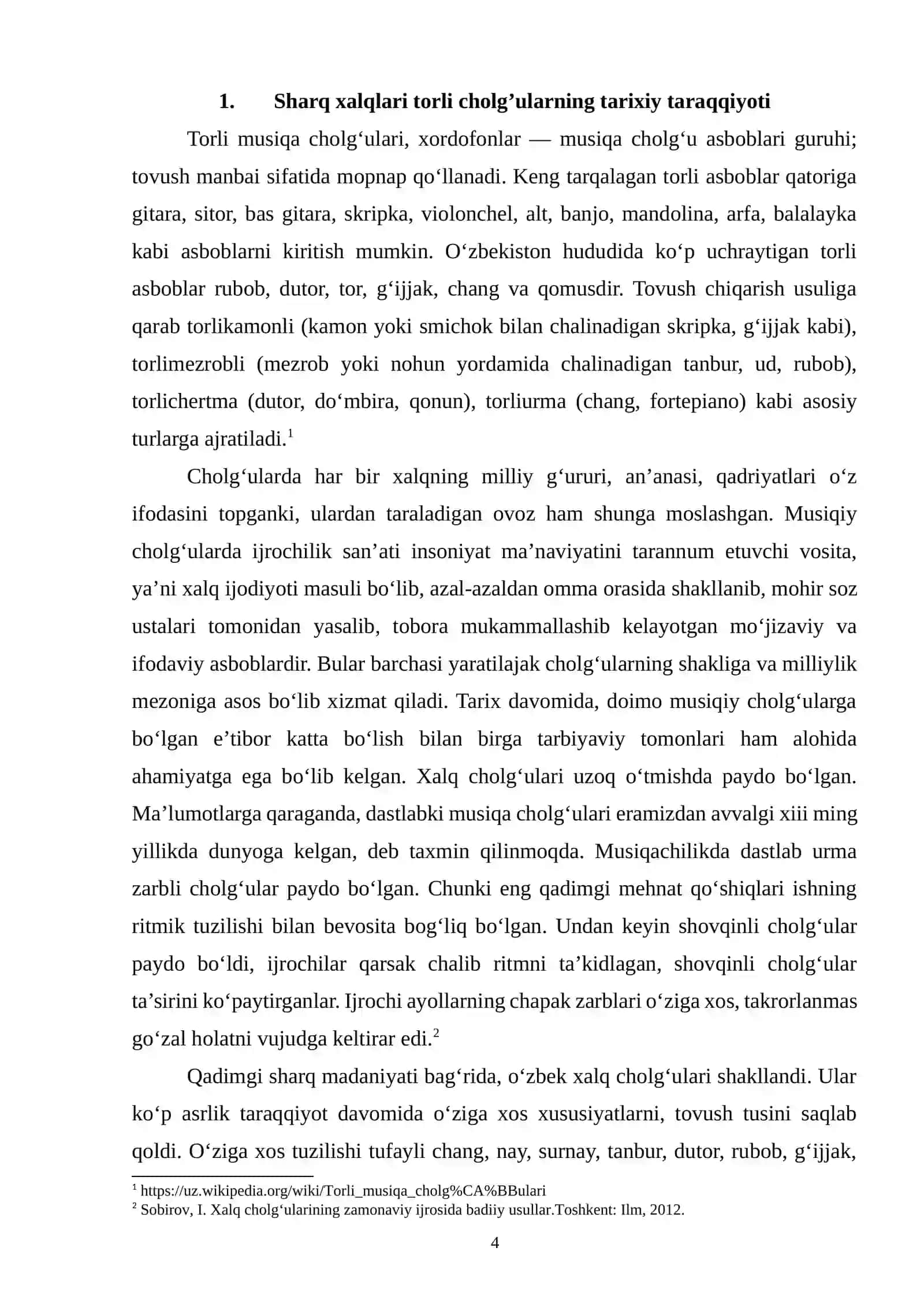 Sharq xalqlari torli cholgʻoʻlari 4