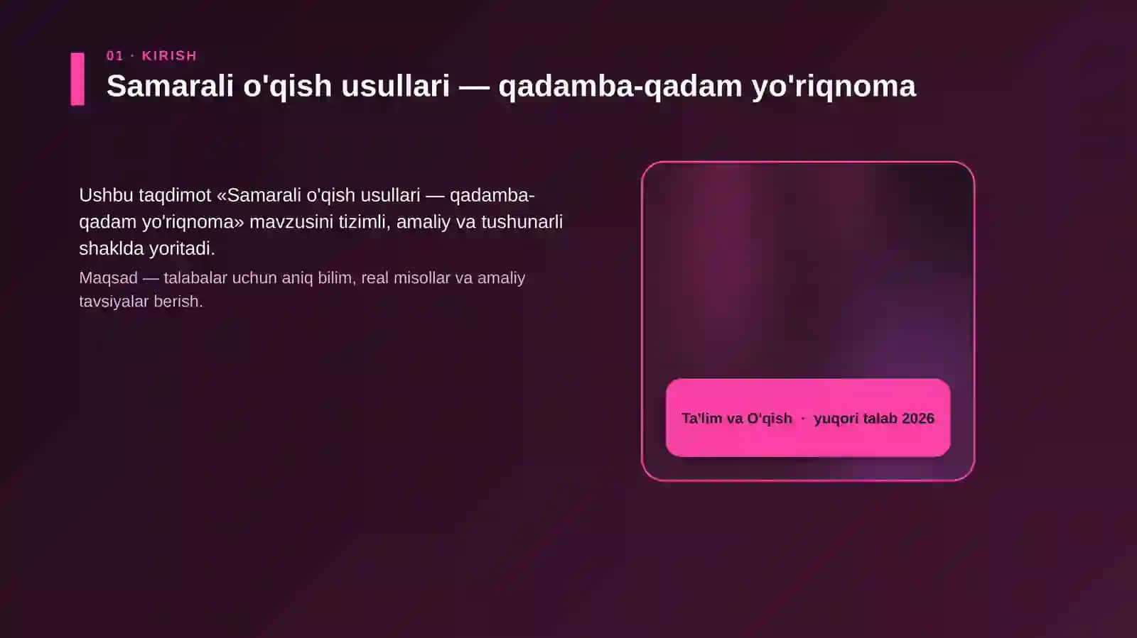 Samarali o'qish usullari — qadamba-qadam yo'riqnoma 4