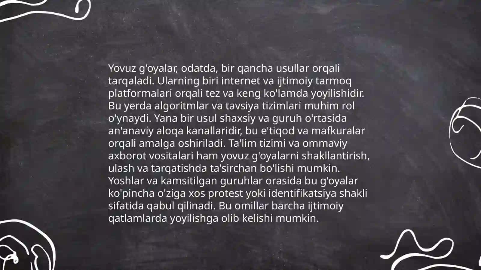 Yovuz g'oyalari 4