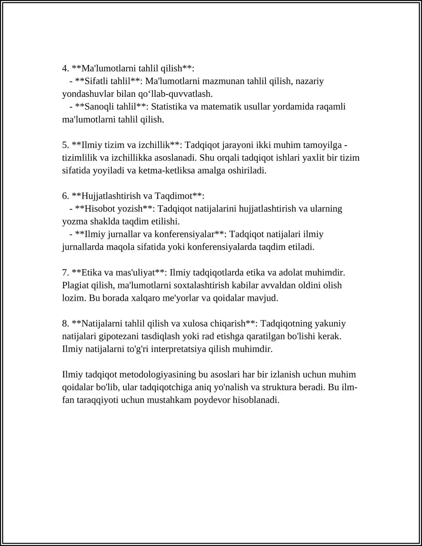 ILMIY TADQIQOT METODOLOGIYASI VA TEXNIKASI 4