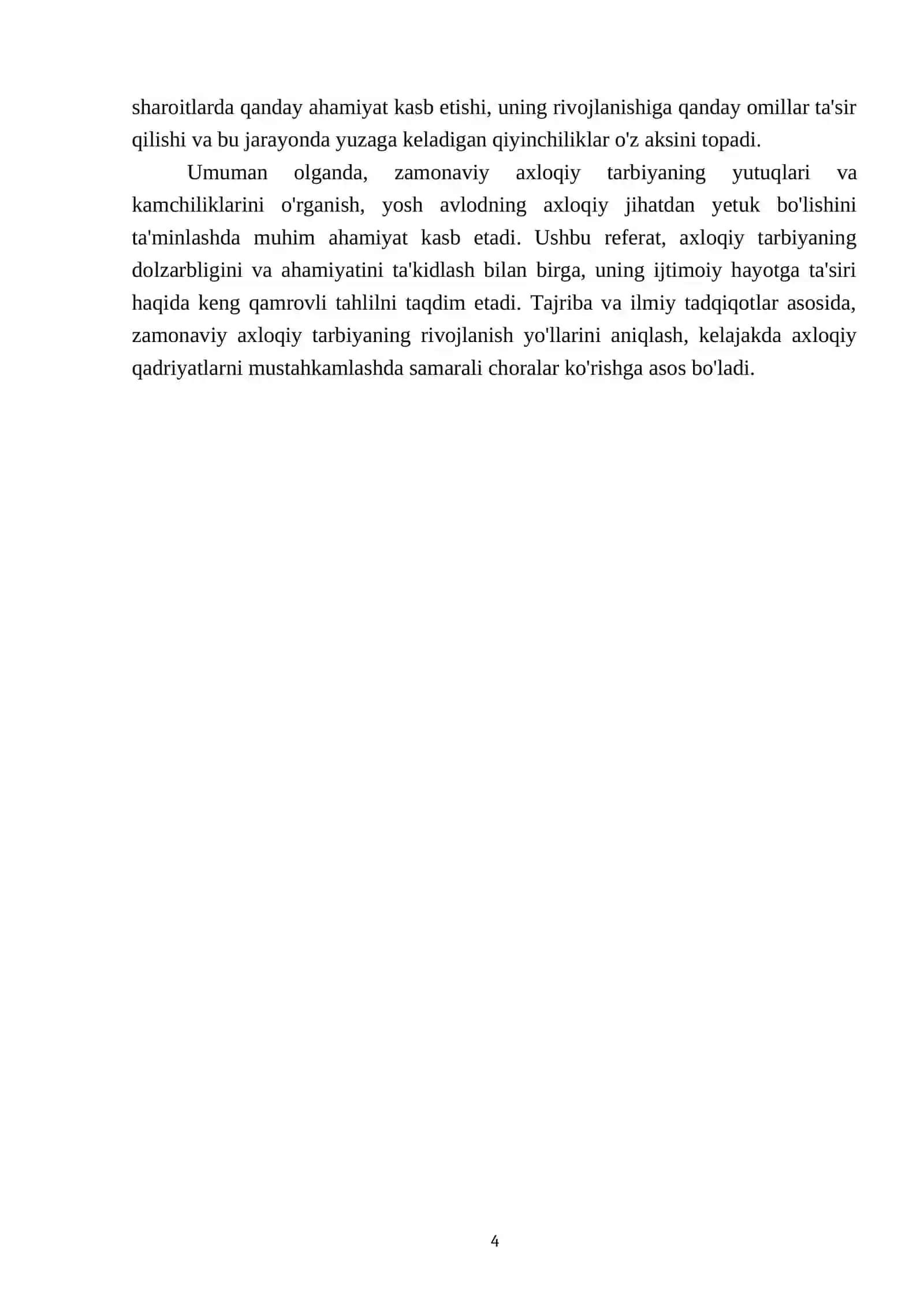 Zamonaviy axloqiy tarbiyaning yutuqlari va kamchiliklari 4