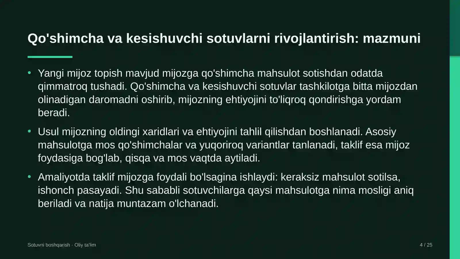 Yuqori tezlikdagi temir yo'l qatnovida qo'shimcha va kesishuvchi sotuvlarni rivojlantirish 4