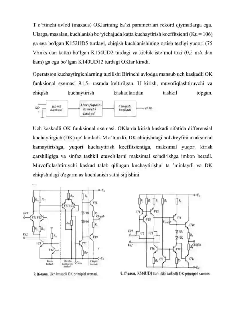 Inverslovchi operatsion kuchaytirgichlar 4