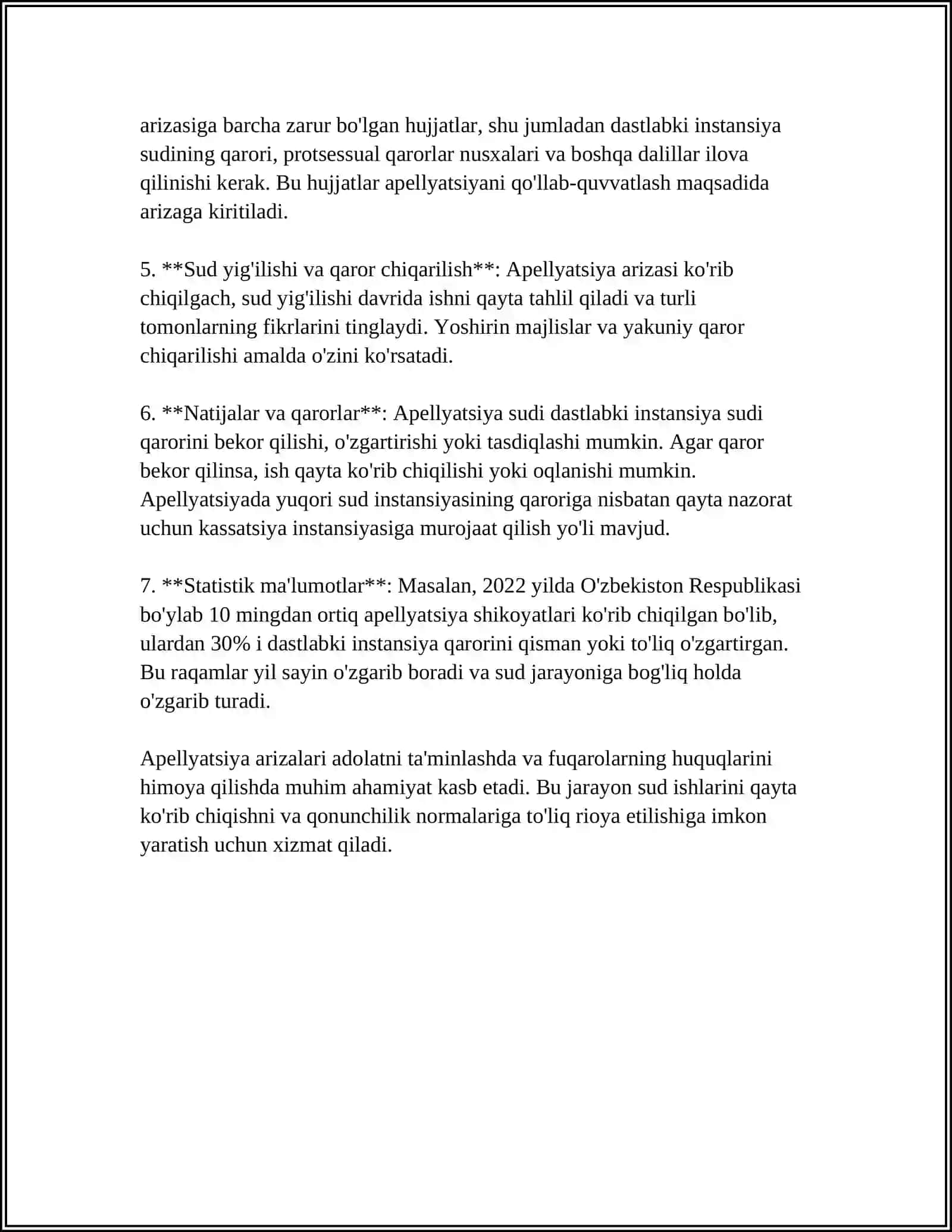APELLYATSIYA VA SHIKOYATLARNI KURIB CHIQISH TARTIBI 4