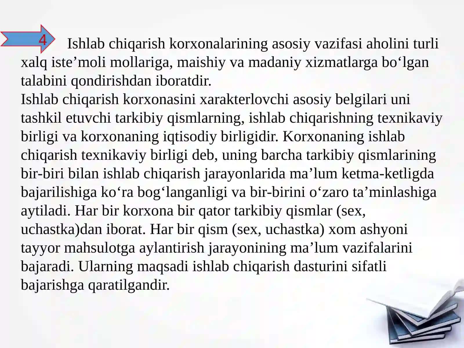 Korxona tushunchasi, turlari va vazifalari 4