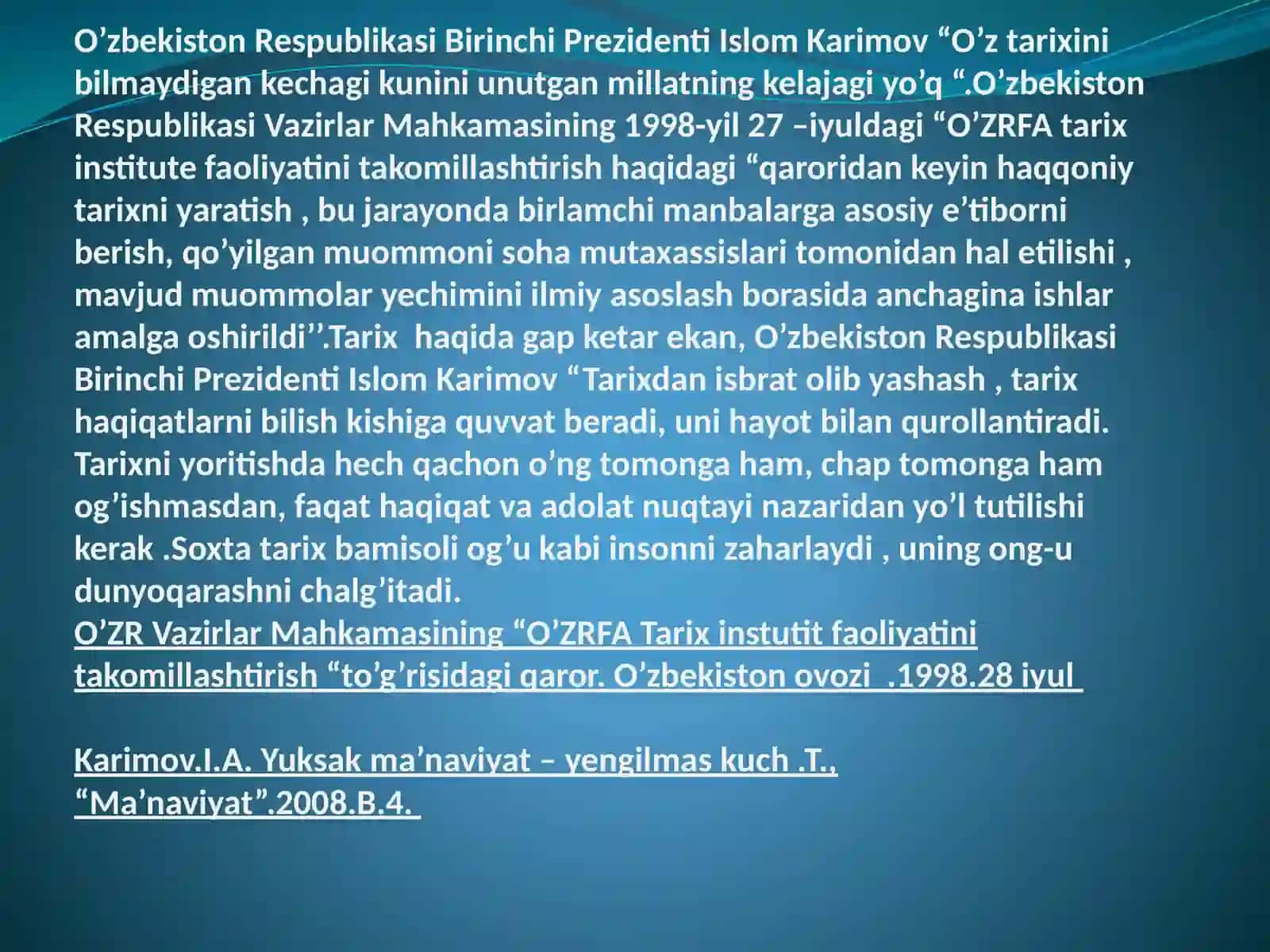 Davlat boshqaruvi demokratlashishi jarayonida Prezidentlik instituti o'rnini qanchalik yuqorilashadi 4