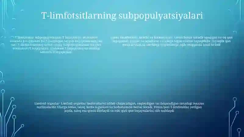 Limfotsitlarning Populyatsiyalari Va Subpopulyotsiyalari 4