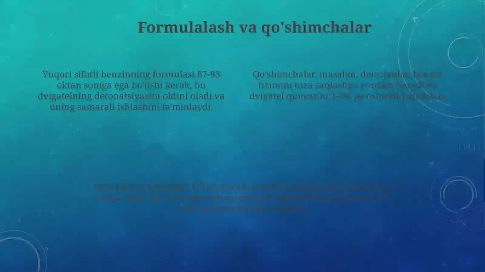 Sifat standartlari va formulalash 4