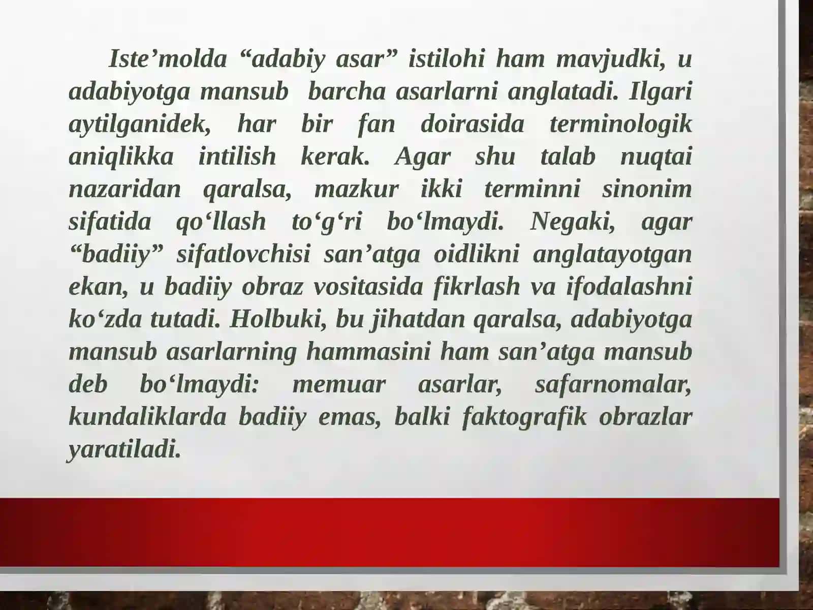 Adabiy asar haqida 4