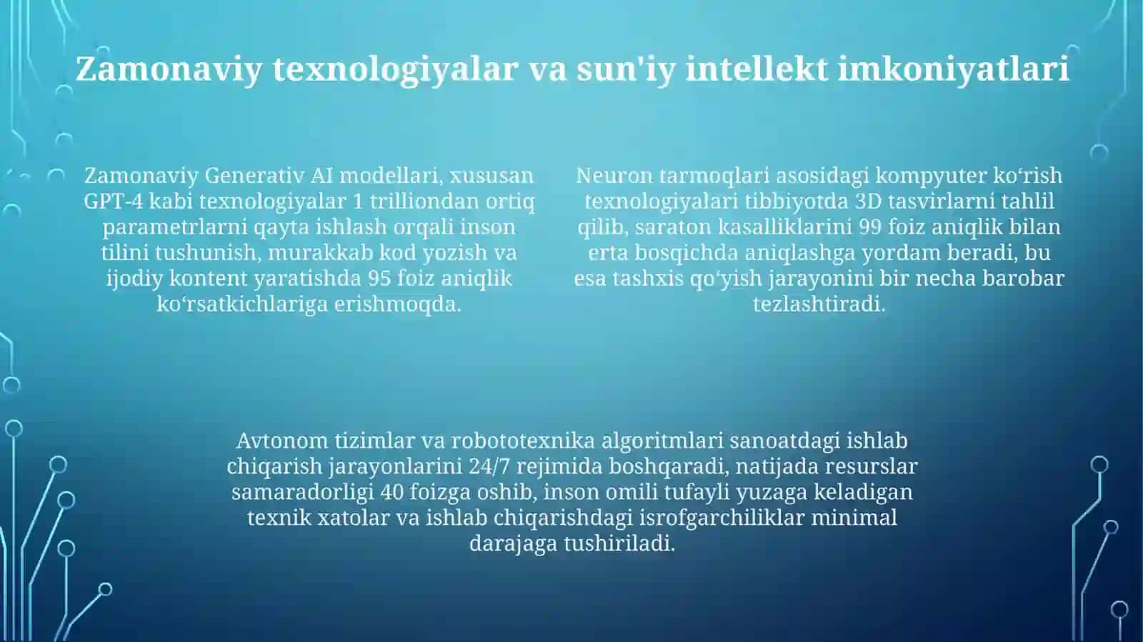 Suniy intellekt ni joriy qilish davrtalabi 4