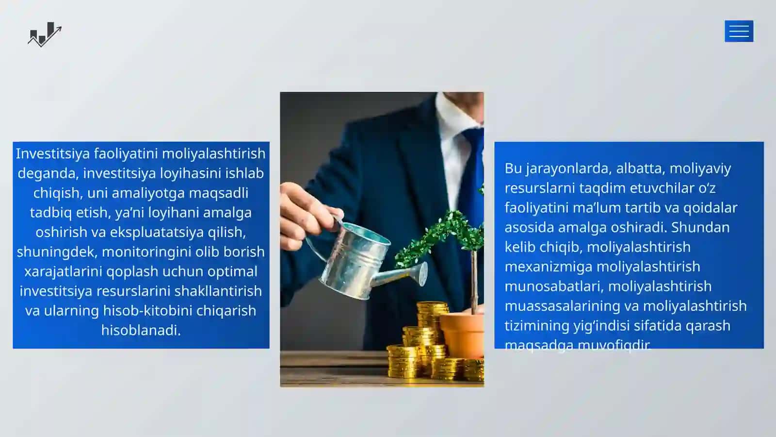 INVESTITSIYA FAOLIYATINI MOLIYALASHTIRISH MANBALARI VA USULLARI 4