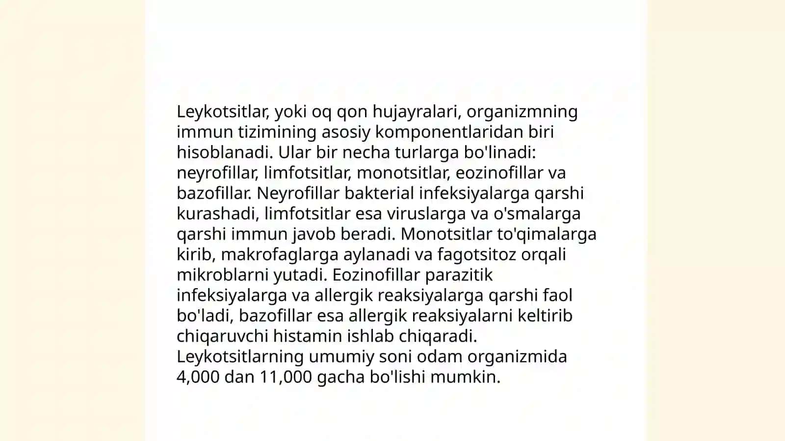 Leykotsitlar.Qon guruhlari.Rezus faktor.bQon quyish asoslari 4