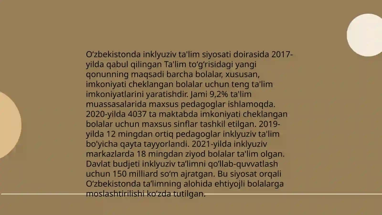 Inklyuziv ta'lim bôyicha 4