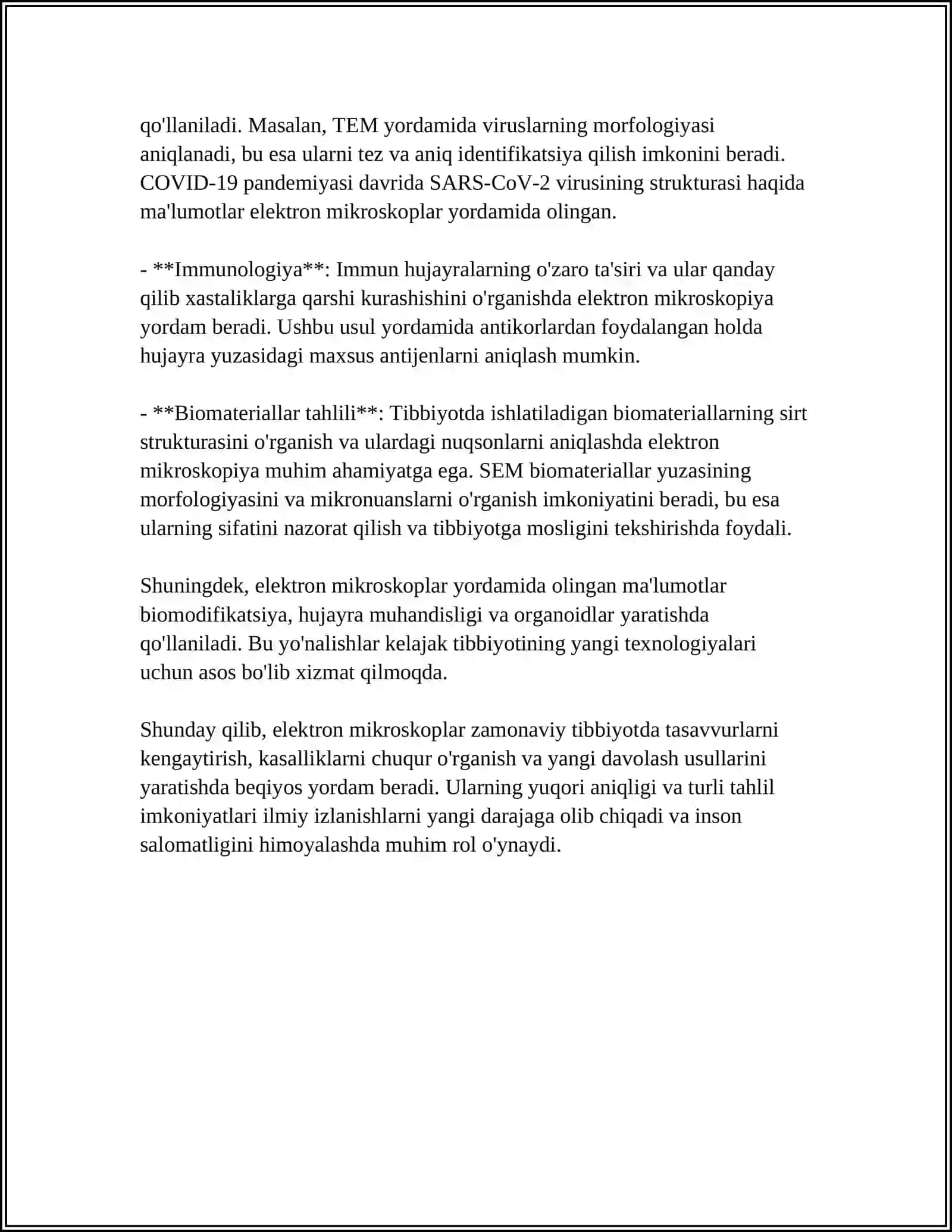ELEKTRON MIKROSKOPIYA USULLARINI TIBBIYOTDAGI AHAMIYATI 4