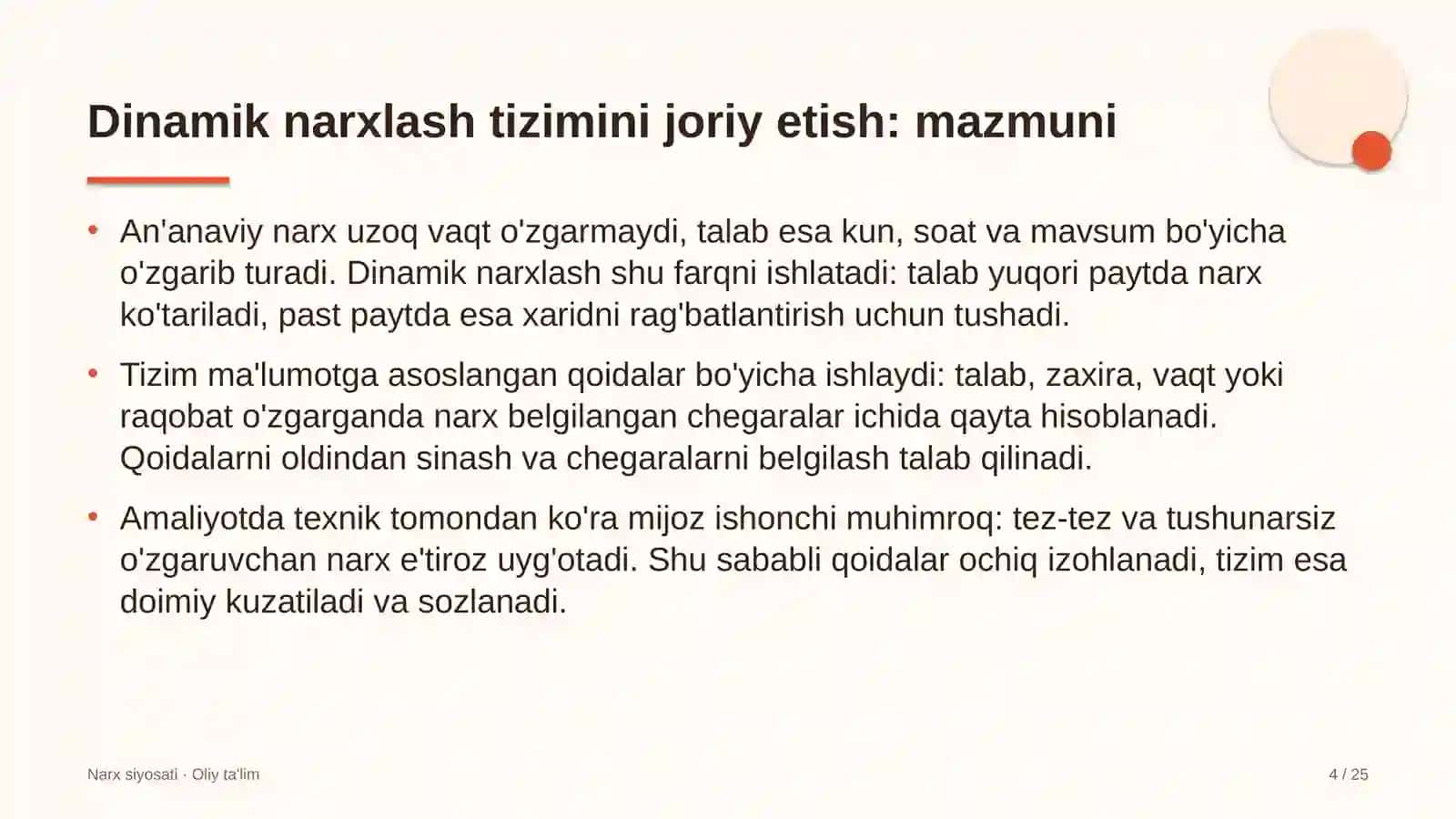 gazni qayta ishlash zavodlarida dinamik narxlash tizimini joriy etish 9236 4