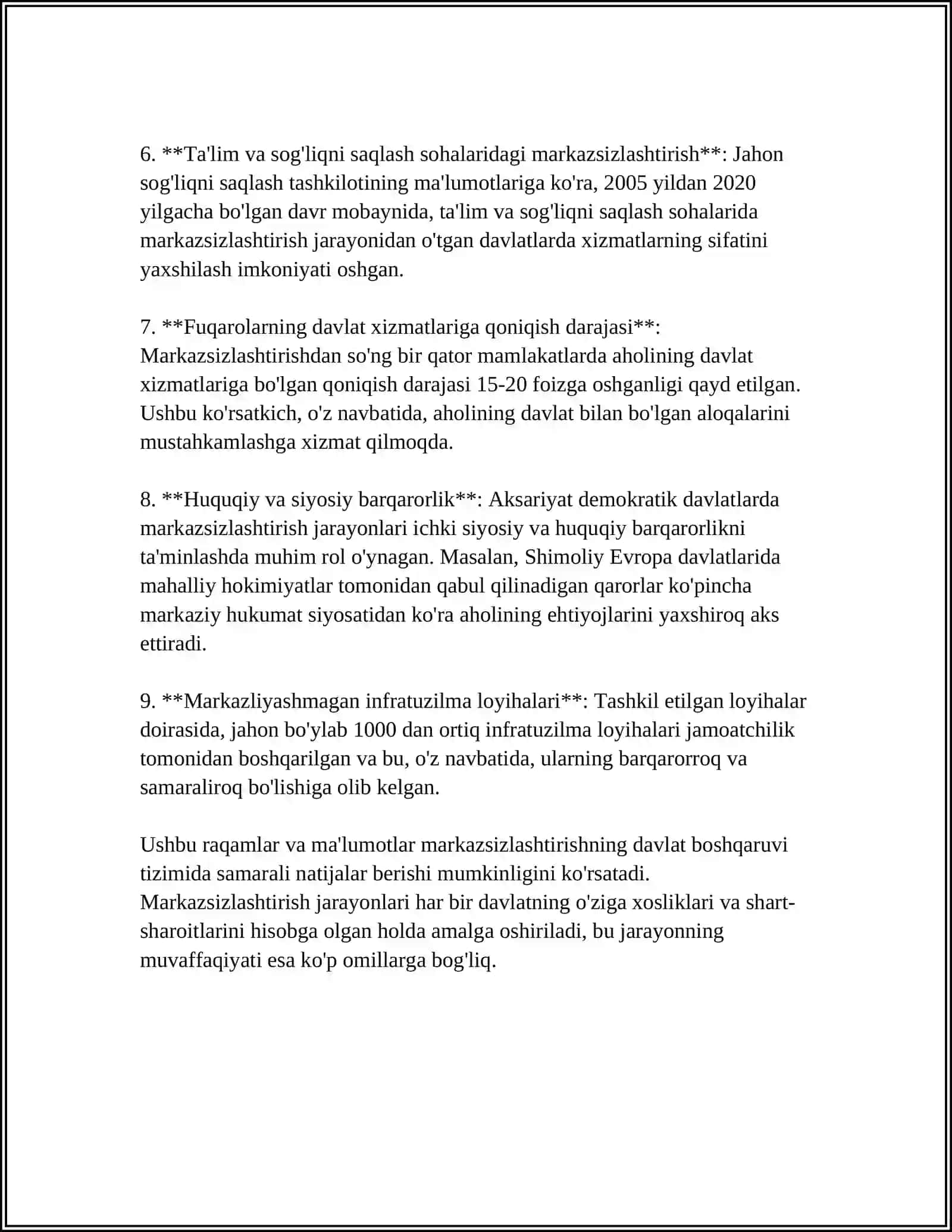 MUSTAQILLIK YILLARIDA DAVLAT BOSHQARUV TIZIMIDA AMALGA OSHIRILGAN ISLOHOTLAR 4