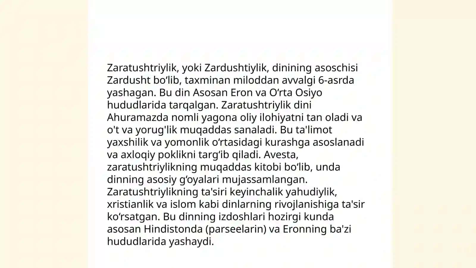 Avesto-zardushtiylik dini 4