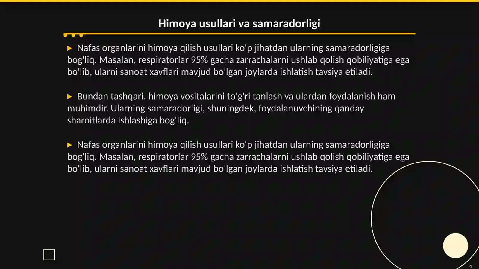 Shaxsiy himoyaviy vositalar 4
