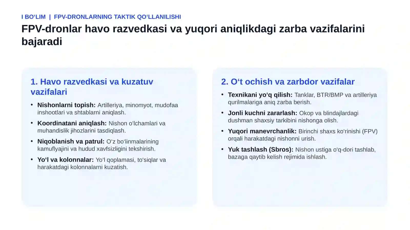 FPV-dron tuzilishi va asosiy komponentlari 4