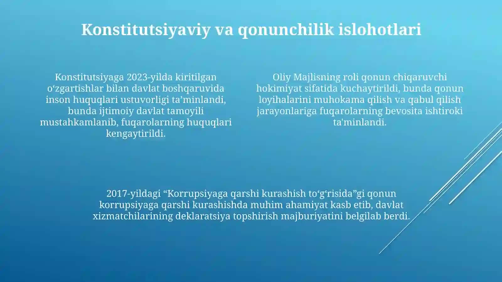 Mustaqillik yillari davlat boshqaruv tizimida amalga oshirilgan islohotlar 4