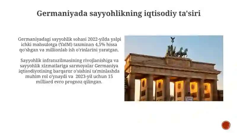 Germaniya turizm iqtisodiyoti 4