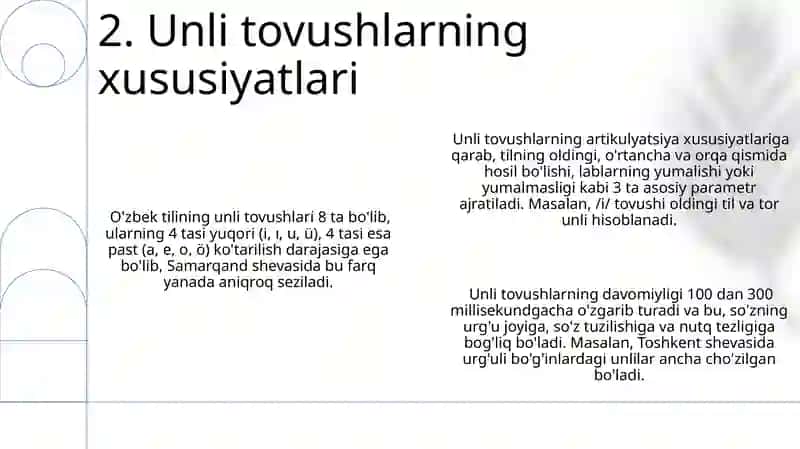 Undosh tovushlar tasnifi, tahlili va talaffuzi 4