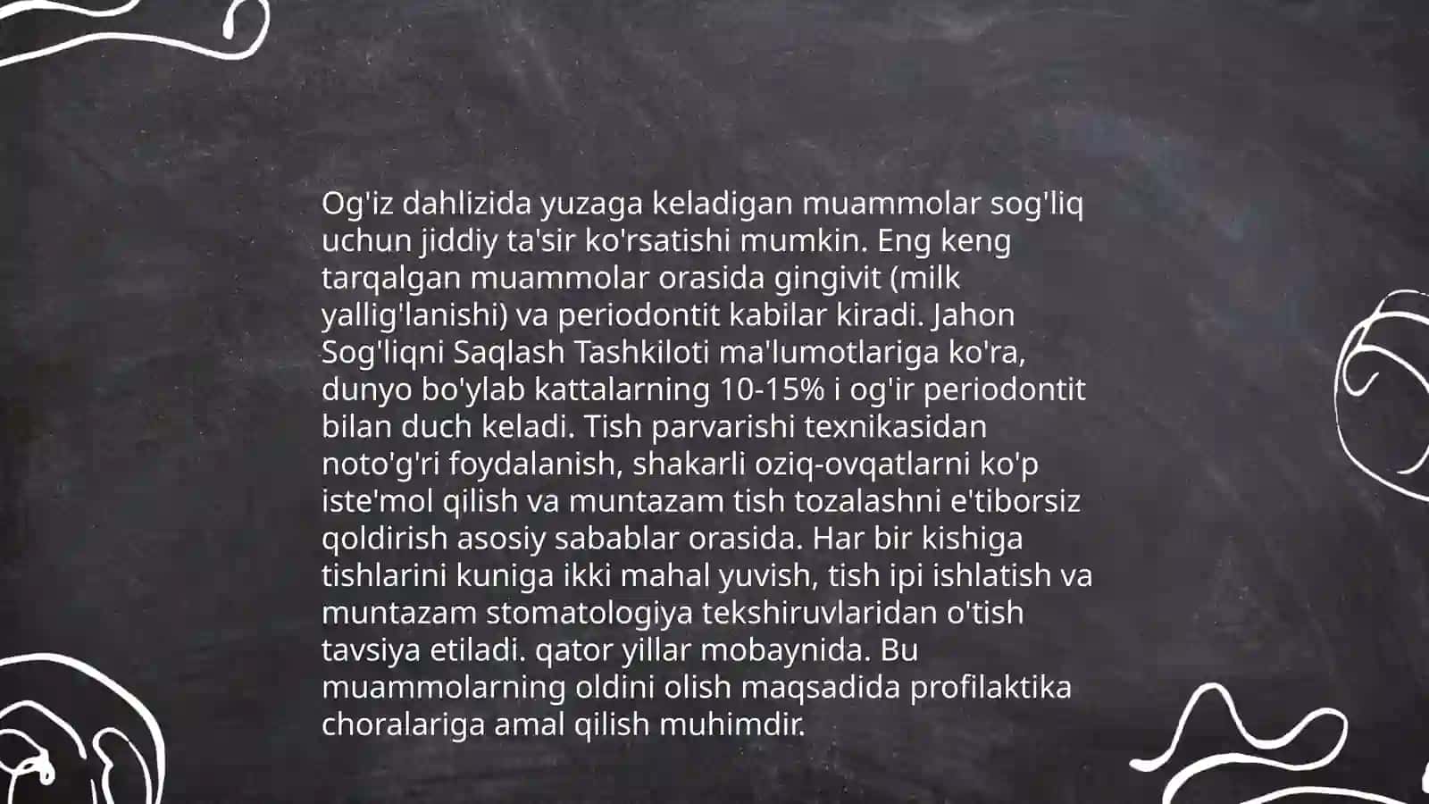 Og'iz dahlizi haqida 4