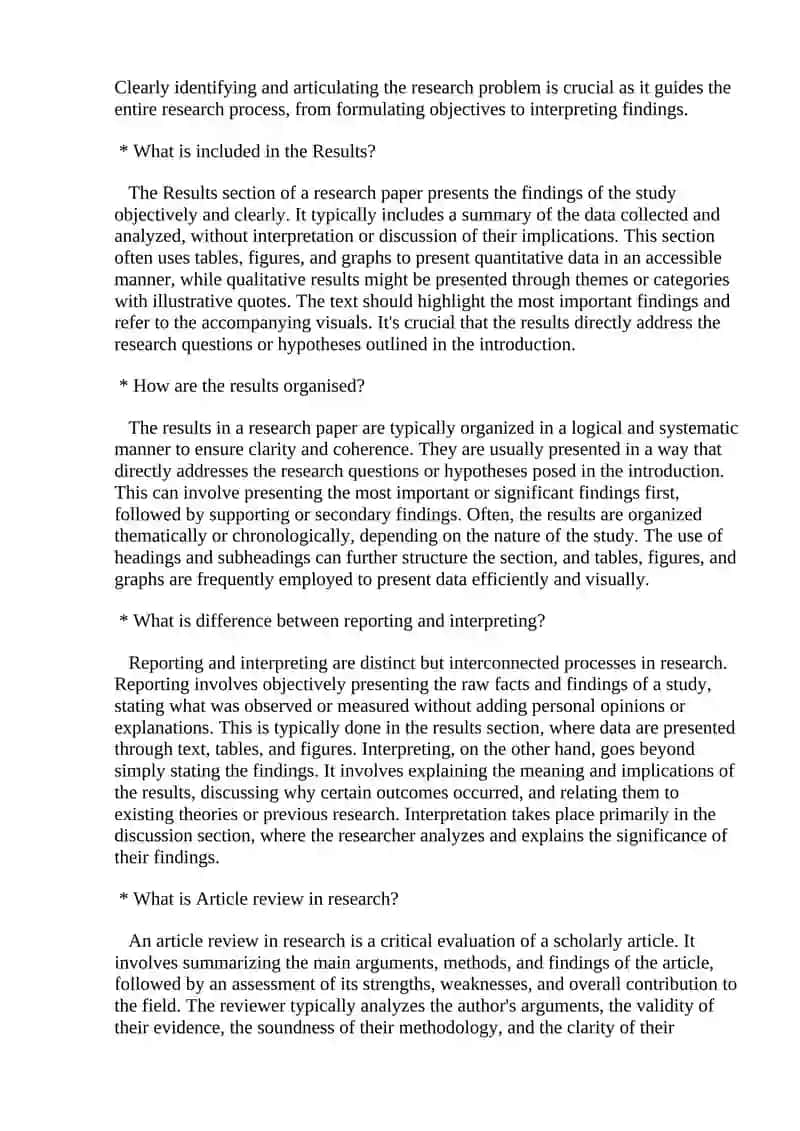 Questions on the Reading and Writing course 4