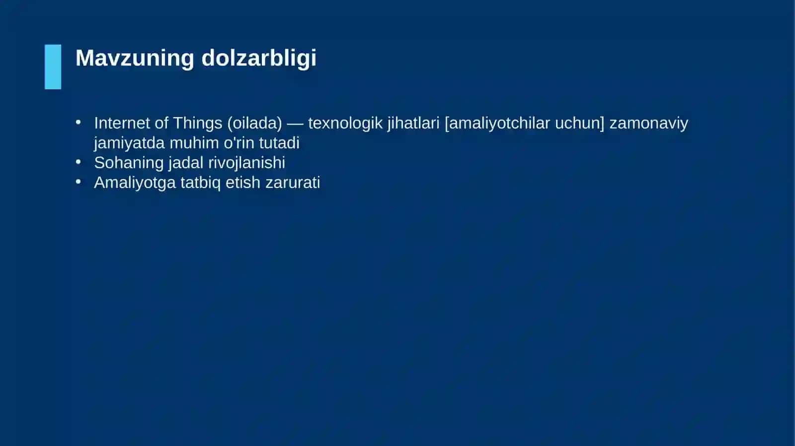 Internet of Things (oilada) — texnologik jihatlari [amaliyotchilar uchun] 4