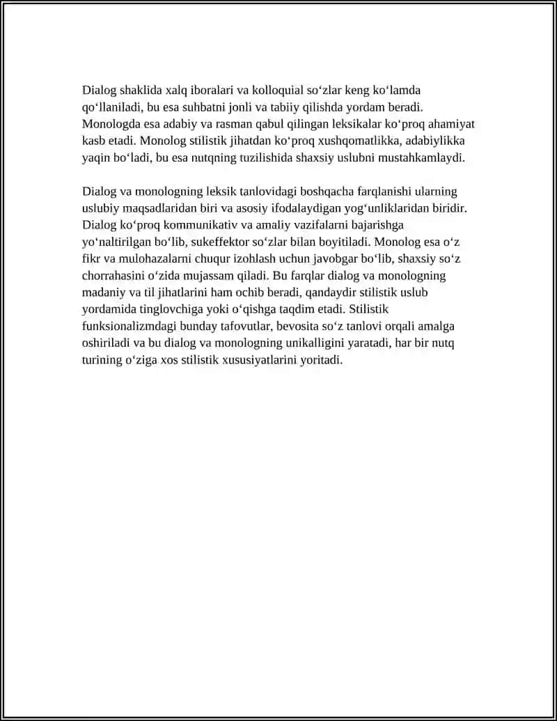 DIALOG VA MONOLOG SHAKLLARINING STILISTIK FARQLARI 4
